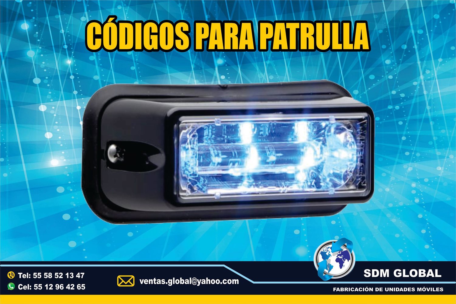 Venta de Luces para ambulancias, ministerial, ficalia, auxiliares  <br>