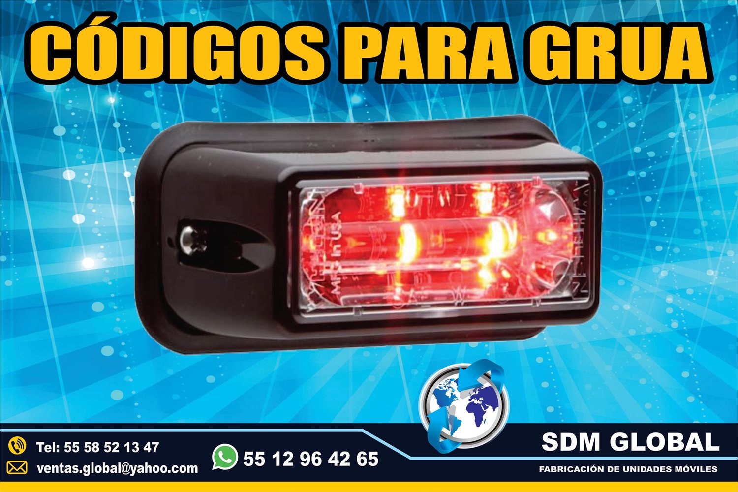 Venta de Codigos leds para Gruas de Plataforma Arrastre Salvamento<br>