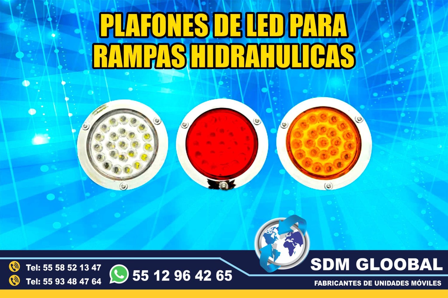 Venta de Plafones Leds para unidades moviles especiales<br>