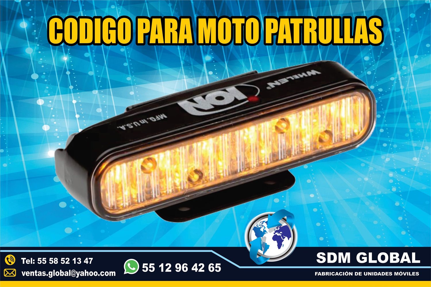 Venta de Luces para ambulancias, ministerial, ficalia, auxiliares  <br>