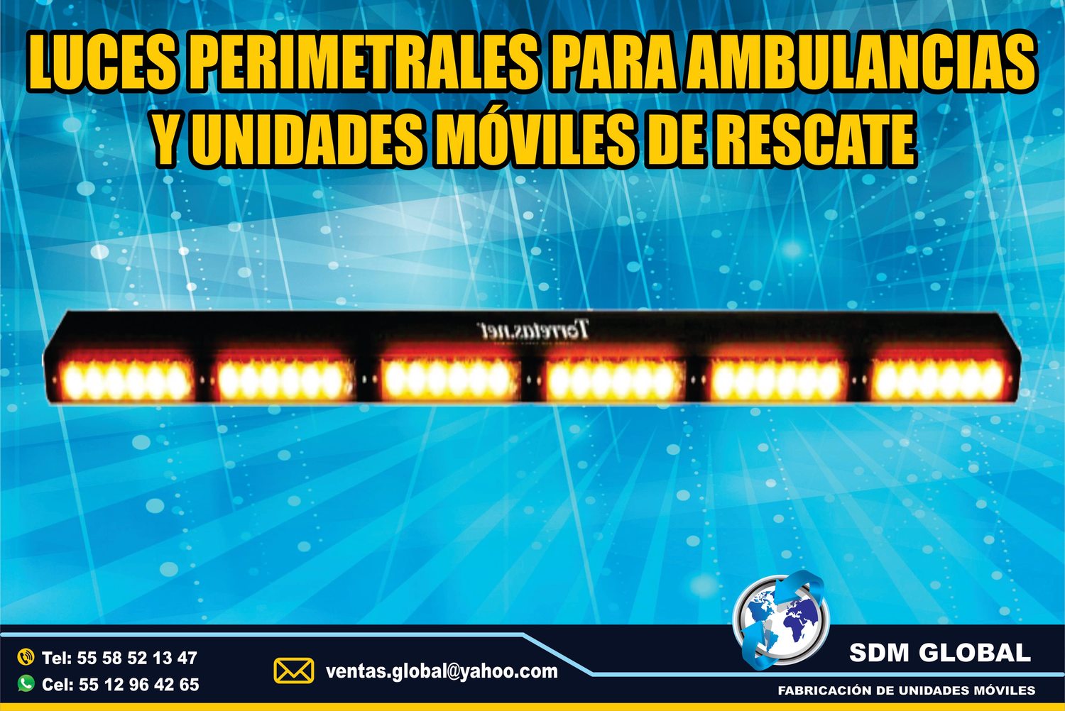 Venta de Barra de luces de leds, para Ambulancias de Traslado<br>