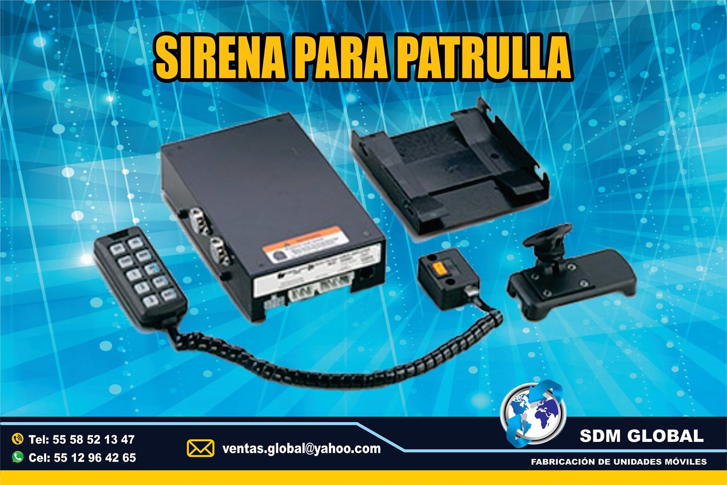 Venta de Sirena y equipo para Ambulancias de traslado Epcom    <br>