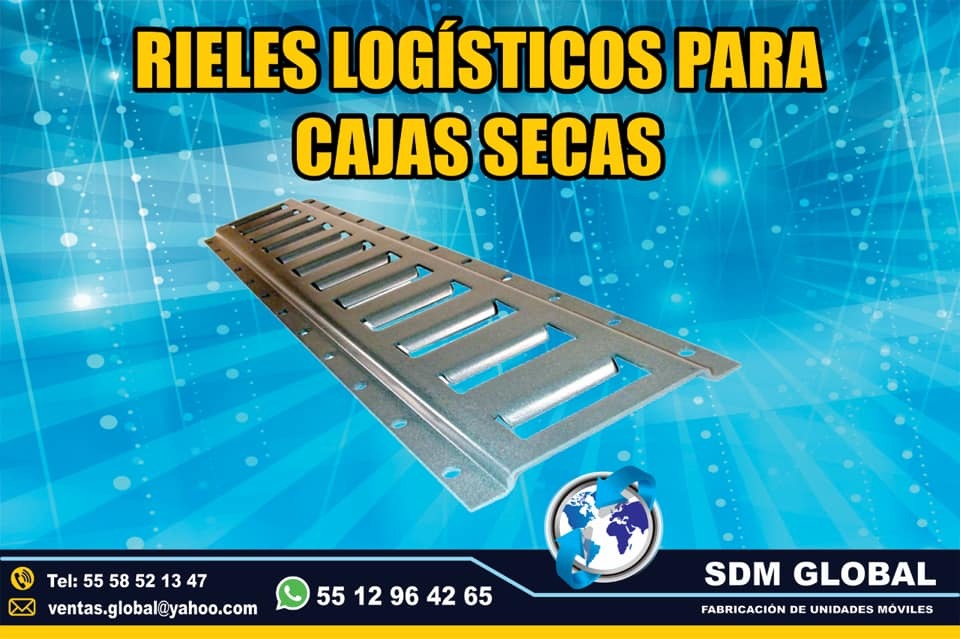 Venta de Rieles Logisticos para ccajas secas carrocerias redilas<br>