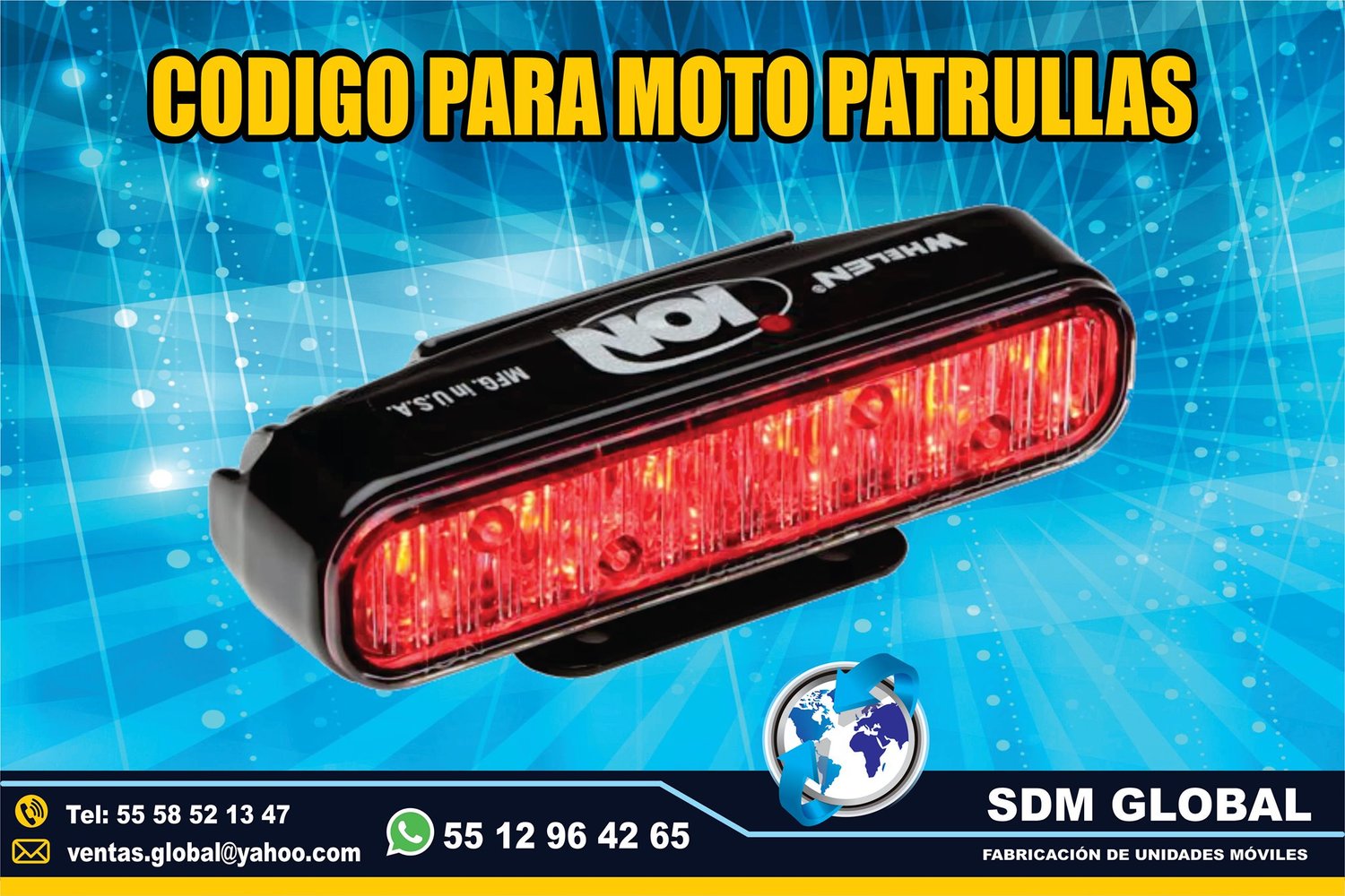 Venta de Luces para ambulancias, ministerial, ficalia, auxiliares  <br>