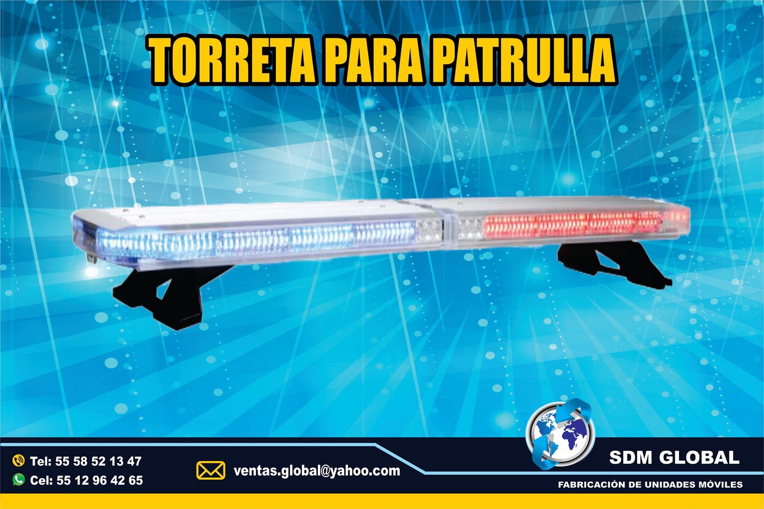 Venta de Torreta de Leds para Ambulancias rojo azul Federal Signal   <br>