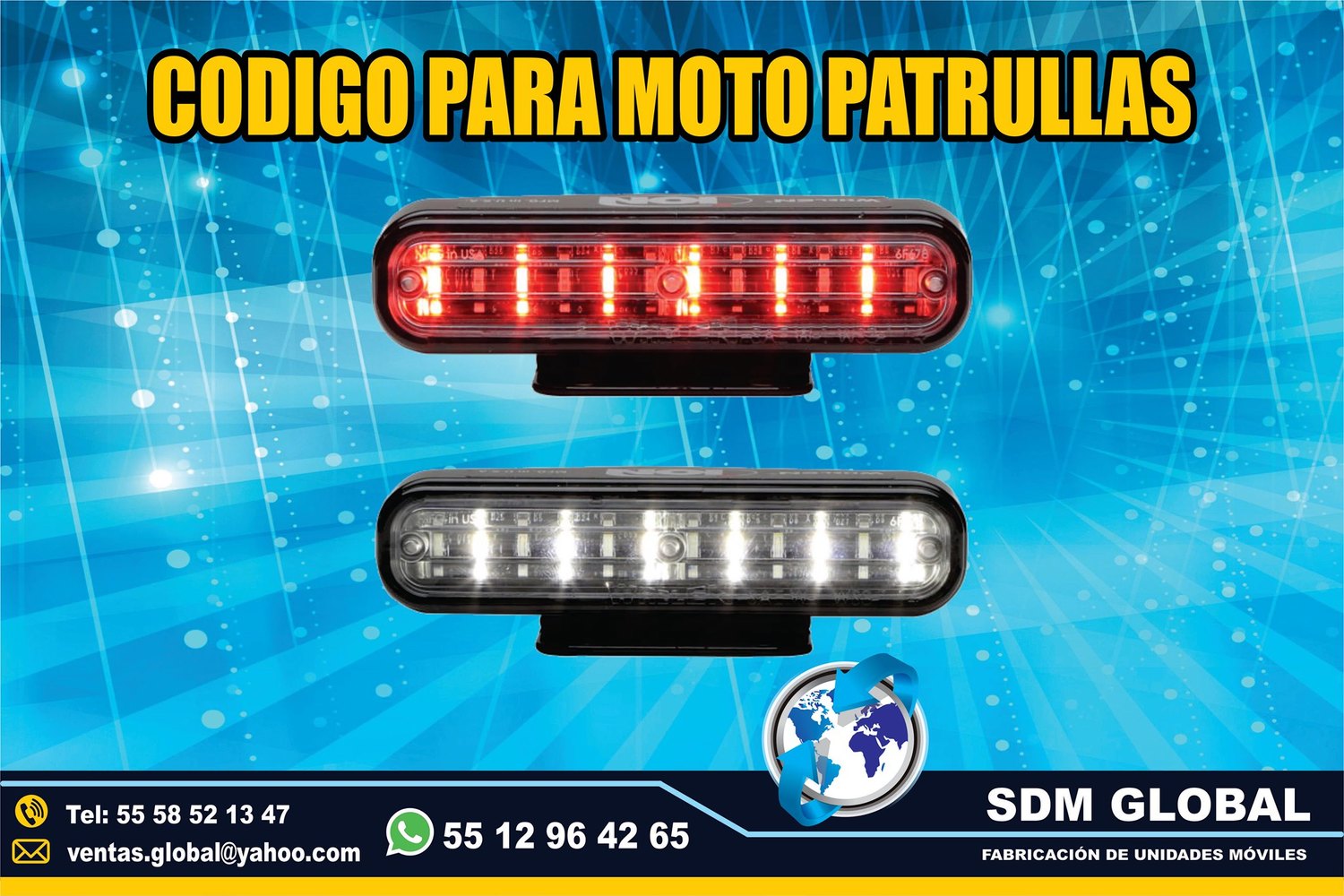 Venta de Luces para ambulancias, ministerial, ficalia, auxiliares  <br>
