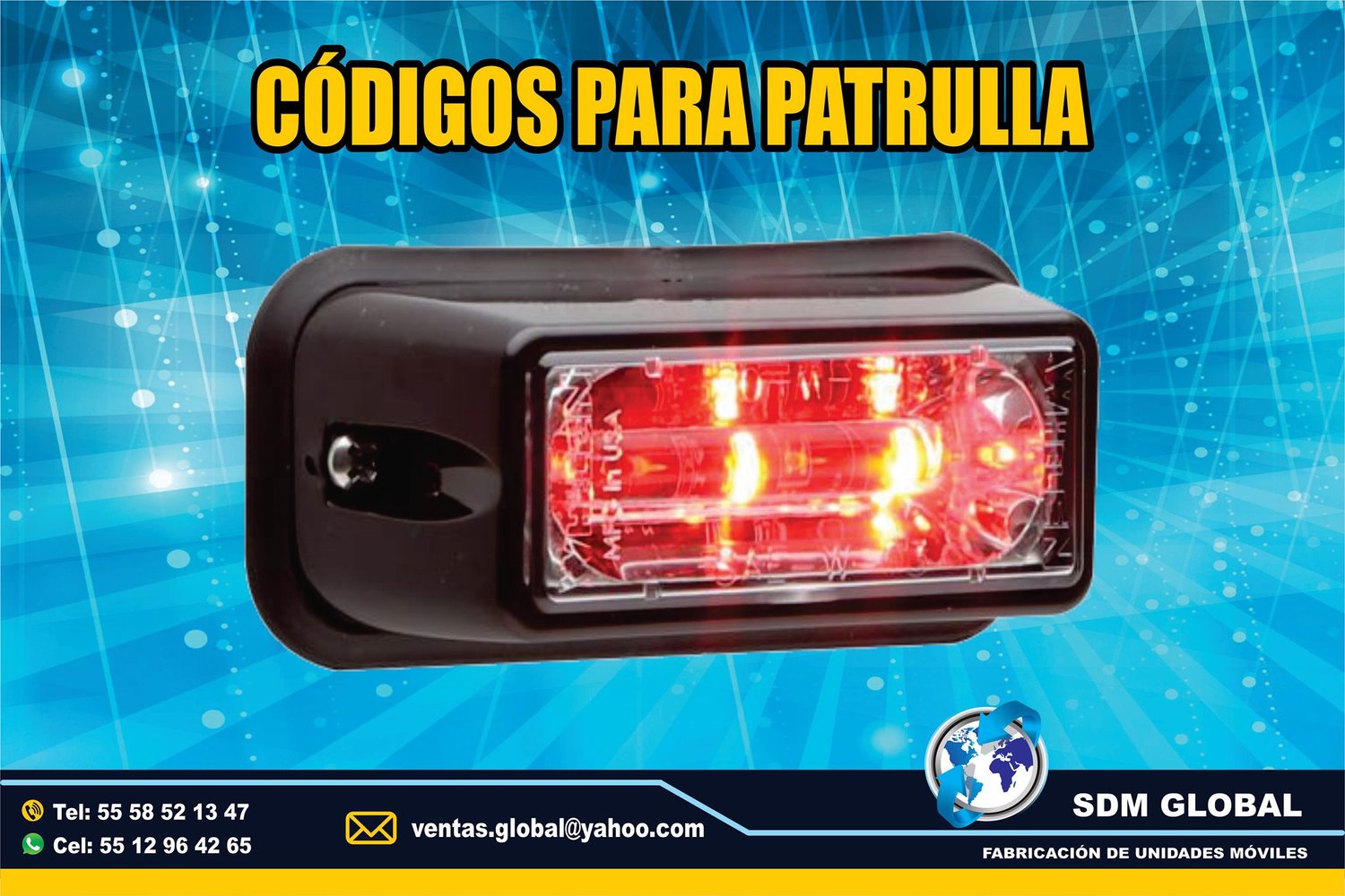 Venta de Luces para ambulancias, ministerial, ficalia, auxiliares  <br>