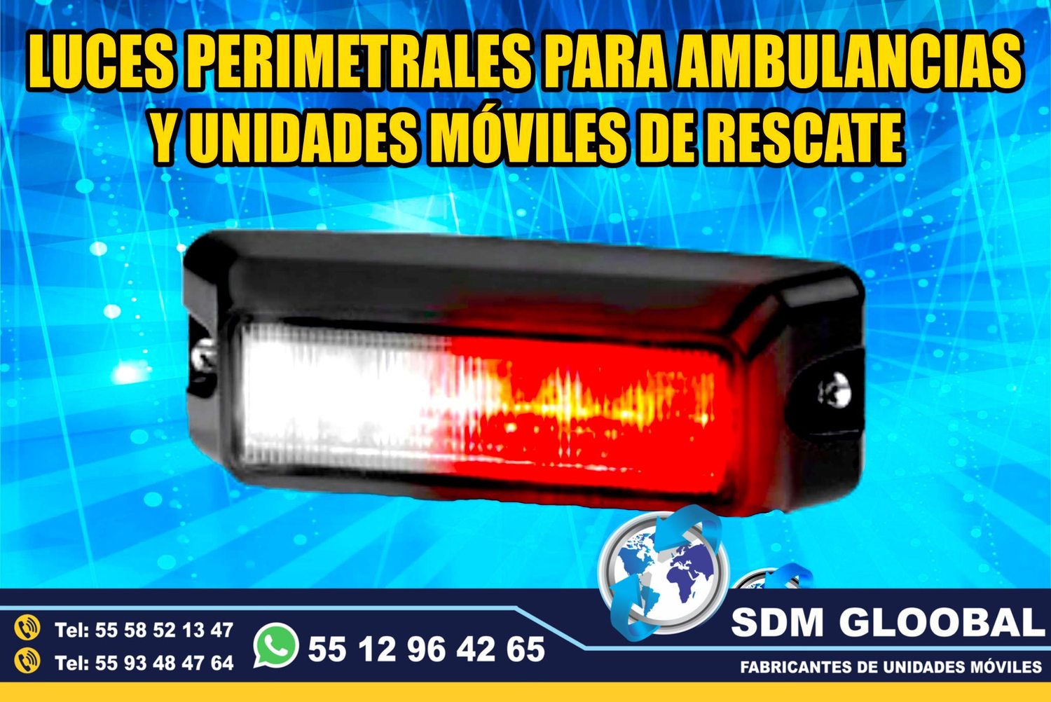 Venta e Instalacion de Luces Perimetrales Auxiliares Emergemcia para Ambulancias de Traslado&nbsp;